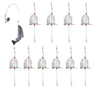 Cage à appâts pour la pêche de la carpe 10 pièces en acier inoxydable,