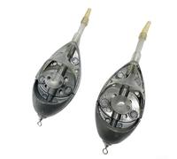 Cage à appâts pour pêche à la carpe avec base lestée et extérieur en forme de bateau pour une entrée d'eau fluide (50 g)