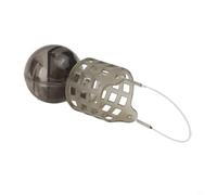 Cage à appâts réglable avec poids rapide intégré, construction durable en plastique PP, attache de ligne et crochet, panier attractif (S)