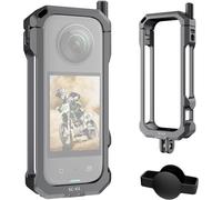 Cage À Caméra Pour Insta360 X3, Boîtier De Protection En Aluminium Avec Cache-Objectif En Silicone, Doigts Repliables, Filetage 1/4"" Et Griffe Froide, Accessoires Pour Appareils Ph[GOP6252206]