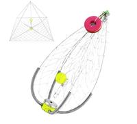Cage à crabe, filet à crabe Accessoires de capture portables lestés Eau | Cage de pêche en acier, paniers à poissons Attrape-Pot pour homards, écrevisses, crevettes, ménés, eau douce,