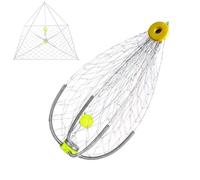 Cage à crabes : fil d'acier pliable, piège, filet portable | Débutants compacts de la cage avec ouverture rapide, capture de lacs lacs Beach Sea Water Shrimp Kayak