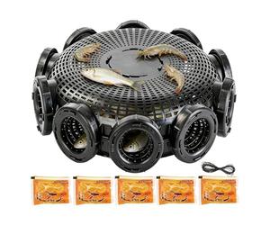 Cage à écrevisses,Filet de capture de donjon de pêche - Piège à pêche portable | pour eau salée eau douce étang lac rivière crevettes anguille crabe