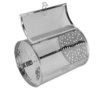 Cage à four en acier inoxydable, rotation à 360 degrés, panier à rôtir pour cuire des noix, des grains de café, des cacahuètes, ou un barbecue pour les pique-niques en plein air
