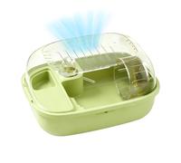 Cage À Gerbille | avec Bac À Nourriture Enclos Intérieur Transparent - Petite Cage Voyage pour Hamster | Petits Animaux Lapin Chinchilla Furet Souris Gerbille Animal De Compagnie Dormir Repos Ennui
