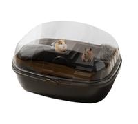 Cage à gerbilles,Cage à hamster - Habitat pour grandes souris en acrylique transparent,Réservoir de hamster pour gerbilles, souris et autres petits animaux, comprend bouteille d'eau, roue d'exercice