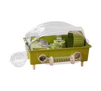Cage à gerbilles - enclos pour Petits Animaux | Logement et abri portatifs pour Animaux | pour hérissons, Chinchillas, Lapins, Hamsters Nains, cobayes, furets, Souris, gerbilles