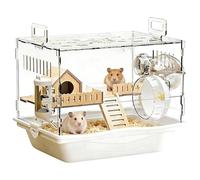 Cage à gerbles | Maison d'habitat transparente pour animaux | Habitat pour les petits animaux de compagnie | Pour gerblo chinchilla lapin furet hamster nain