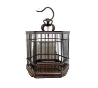 Cage à grillons pour Reptiles Cage à sauterelles hexagonale for Le Stockage Domestique, Type Suspendu de grillon(Noir)