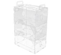 Cage à Hamster Acrylique Transparente, Maison pour Petit Animal | Conception Respirante sans Odeur, pour Hamster Doré et Cochon D’inde, Habitat Compact