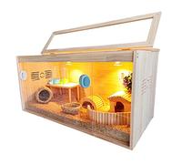 Cage à hamster, boîte d'alimentation pour poules, lapins, cochons d'Inde, poulet rutine, habitat pour petits animaux, facile à assembler et à nettoyer