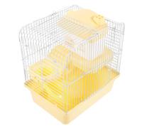 Cage à Hamster Double Étage Château, Grosse Structure Plastique et Fil