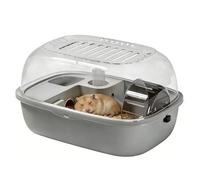 Cage à Hamster Enclos Portable, Pratique, Transparent et Silencieux