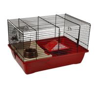Cage À Hamster Flamingo Enzo 1 Rouge Avec Gamelle 41,5x28,5x25,5 Cm Jouet