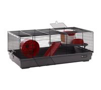 Cage À Hamster Flamingo Jing Noir/Gris 58x31,5x22,5cm Avec Accessoires