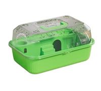 Cage à Hamsters Cage à Hamster spacieuse, Villa en Acrylique, nid d'ours doré d'intérieur(Green)