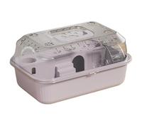 Cage à Hamsters Cage à Hamster spacieuse, Villa en Acrylique, nid d'ours doré d'intérieur(Grigio)