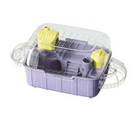 Cage à Hamsters Grande Villa dédiée à l'élevage Transparent, Cage Double Couche for Hamster(Purple)