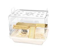 Cage à hamsters - Habitat transparent pour petits animaux | Facile à assembler et respirant | Pour gerbilles, amis, amoureux des animaux, soins et observation