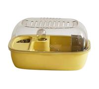 Cage à Hamsters Villa en Acrylique Transparent Double Couche avec Cage à Hamster for Usage extérieur(Yellow)