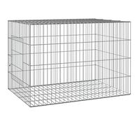 Cage à lapin, 78 x 54 x 54 cm, en fer galvanisé, grand clapier pour lapins, cochons d'Inde et rongeurs, robuste et résistant aux intempéries, pour l'intérieur et l'extérieur, facile à nettoyer et à