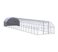Cage à lapin - Accessoire pour poulailler d'extérieur - 3 x 16 x 2 m - En acier galvanisé - Enclos pour hamsters ou lapins