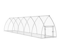 Cage à lapin - AKO - 600x105x120 cm - Acier galvanisé - Extérieur - Sécurisée avec porte verrouillable