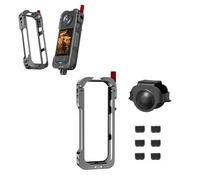 Cage à lapin Cadre en métal Convient pour Insta 360 X5 Étui de protection pour appareil photo X5 Multifonctionnel Expansion Protection Cadre en métal