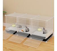 Cage à lapin, cage d'intérieur pour lapin, cage à urine, pour cochon d'Inde, grille cryptée, avec filet de séparation