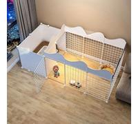 Cage à Lapin d'intérieur, Cage pour Lapins, Maisons et habitats pour Petits Animaux, clapier pour Petits Animaux et Maison de Jeu d'exercice pour Animaux de Compagnie, Cage à Dessus Ouvert e