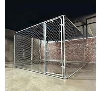 Cage À Lapins De Forme Carrée, Grand Poulailler en Métal, Maison pour Cochons d'Inde, pour L'extérieur, La Ferme, La Pelouse, Les Petits Animaux(300 * 300 * 180CM)