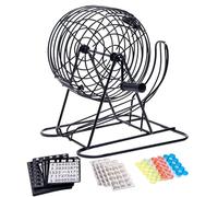 Cage à machine à bingo - Tambour de loterie manuel de , outil de jeu pour dessiner des balles, spinner avec fenêtre visible, choix de chiffres , équipement de jeu de fête, outil