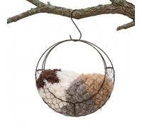 Cage à Matériaux pour Nids d'Oiseaux Couronne Cadre en Forme de Lune