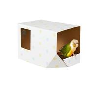 Cage à oiseaux - Abri ondulé à mâcher pour animaux de compagnie, nichoir pour perruches | Accessoire d'habitat suspendu, élevage, pinsons, calopsittes, inséparables, conures offrant un repos