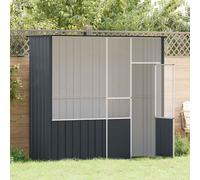 Cage à oiseaux anthracite 215x78x200 cm acier galvanisé nichoir vidaXL