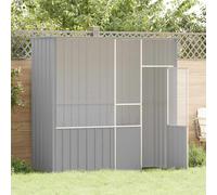 Cage à oiseaux anthracite 215x78x200 cm acier galvanisé nichoir vidaXL