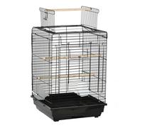 Cage à oiseaux avec plateau amovible et poignée 40 x 40 x 59 cm pour perruches