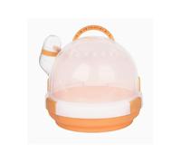 Cage à Oiseaux Cage à emporter for perroquets, Petits Oiseaux, Cage Portable spéciale d'extérieur, Sac, Mini Support de Cage de vol(Orange)