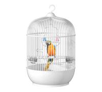 Cage à oiseaux - Cage à oiseaux à suspendre pour perruches | Ronde Portable Petite | Transport d'oiseaux léger en fil métallique pour canaris, pinsons, perruches, voyages en extérieur et utilisation