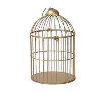 Cage à Oiseaux, Cage à Oiseaux d'extérieur, Porte-Maison Vintage, Rond, vol Durable(S 14x14x25cm)
