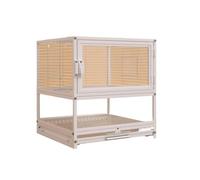Cage à Oiseaux Cage à Oiseaux Extensible avec Fils horizontaux épais et cloisons Hautes, idéale for Les perroquets Petits, Durable Support de Cage de vol