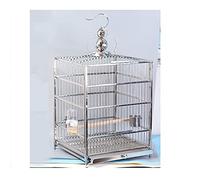 Cage à oiseaux/cage à oiseaux grande cage à oiseaux en acier inoxydable cage d'élevage pour perruches calopsittes pivoines perroquet cage carrée noire pour calopsittes, pinsons, cage à oiseaux, B