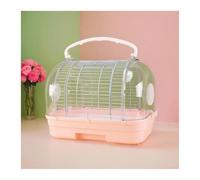Cage à Oiseaux Cage à Oiseaux, Perroquet, Cage d'extérieur Horizontale en Soie, Voyage extérieur, spécial, Petite, Portable Maison Oiseaux(Pink)