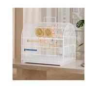 Cage à Oiseaux Cage à Oiseaux Perroquet spéciale Petite Cage Domestique Grande Villa écologique Support de Cage de vol(Blanc)