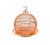 Cage à Oiseaux Cage à Oiseaux Plateau inférieur sphérique ornementale décorative Petite Cage for Perroquet
