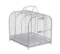 Cage à Oiseaux Cage à Oiseaux Portable en Acier Inoxydable for Animaux de Compagnie, idéale for Transporter des perroquets, moineaux, canaris(Grand)