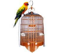 Cage à Oiseaux, Cage Oiseau, Cage à Oiseaux Faite à la Main, à Double Porte, Portable, Peut être Suspendue à l'extérieur(36 * 36 * 62cm)