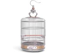 Cage à Oiseaux, Cage Oiseau, Cage à Oiseaux Ronde en Acier Inoxydable for perroquets, Une Cage à Oiseaux adaptée aux perroquets(37 * 45cm)
