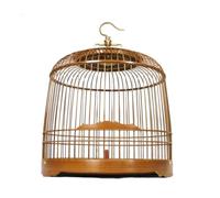Cage à Oiseaux, Cages à Oiseaux en Bambou Cage Ronde Vintage Maison Violet Transporteur