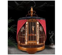 Cage à oiseaux de taille moyenne et grande - Cage à oiseaux spacieuse sculptée avec support roulant, cage de voyage portable pour animaux de compagnie aviaires